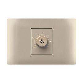 Custom Dimmable Led Switch , Golden / White Rotary Dimmer Switch For Led Lights